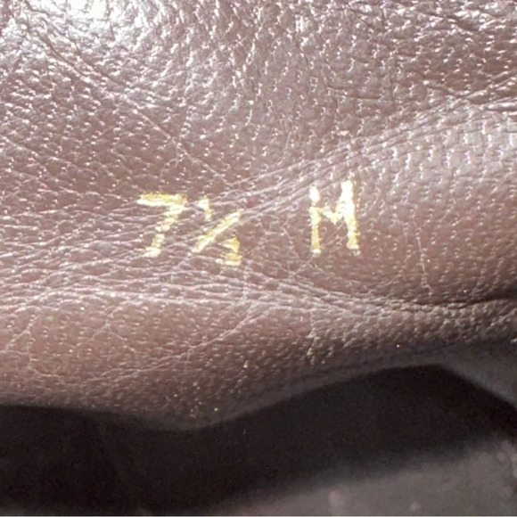 Stuart Weitzman Brown Leather Ankle Boots Size 7.5 Block Heel Zip Booties - Picture 7 of 9